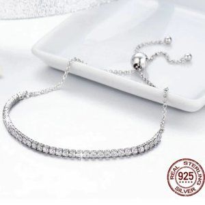 Classic Sterling Silver Tennis bracelet